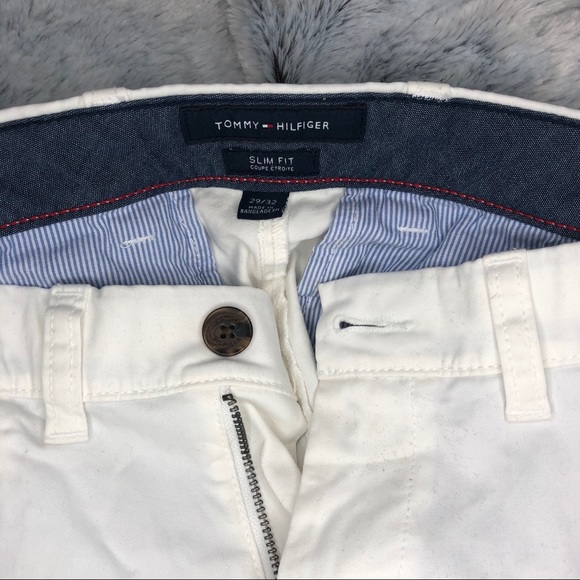 tommy hilfiger white chinos